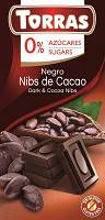 Czekolada gorzka z ziarnami kakao 75 g - Torras